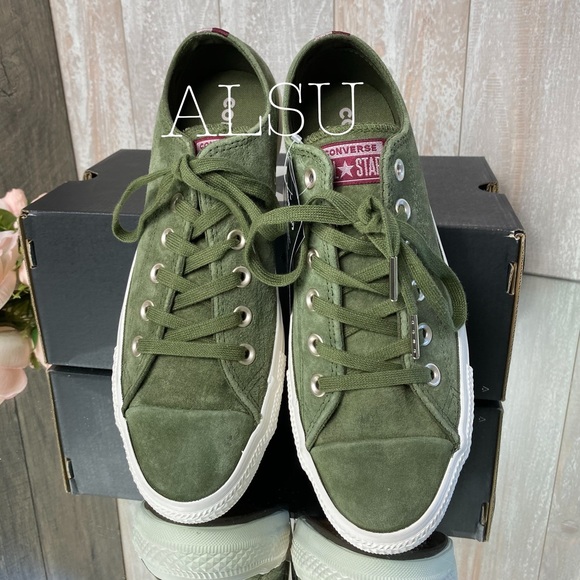 Converse Ctas Suede Herbal Green Low Top W AUTHENT - Picture 3 of 8